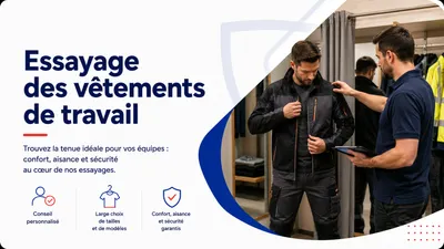 Essayage des vêtements de travail