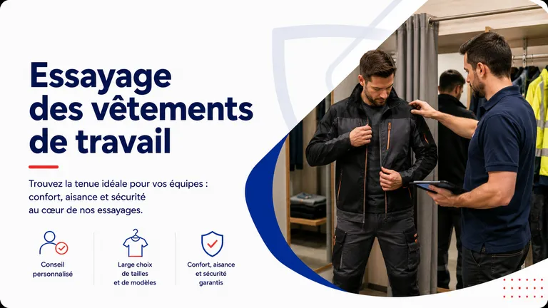 Essayage des vêtements de travail